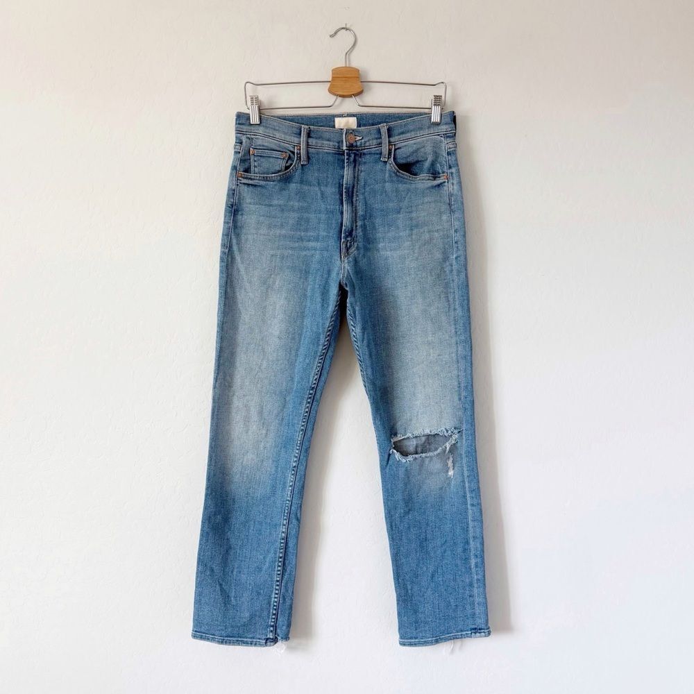 MOTHER DENIM HIGH WAISTED RIDER ANKLE JEANS in Kiss And Make Up Again Size 30 - Picture 2 of 8